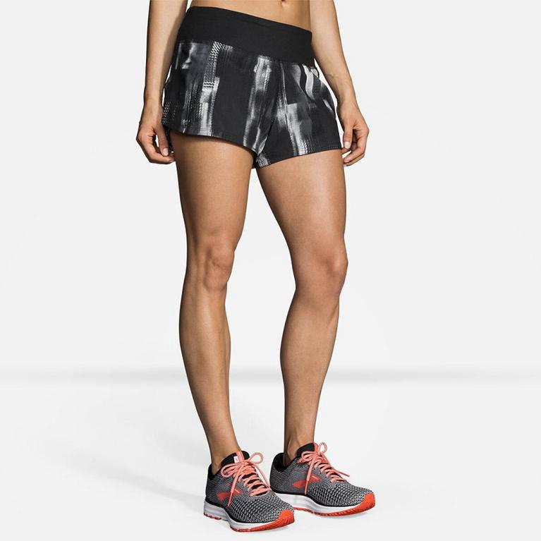 Brooks Chaser 3" Womens Running Shorts - Grey - Indonesia (MJAS-94382)